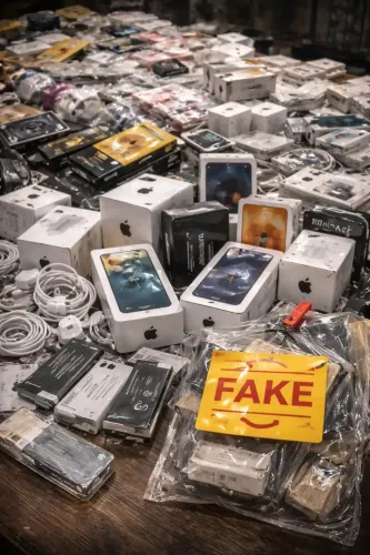 Mumbai Police Cracks Down on Counterfeit Mobile Accessory Ring; Rs 16.33 Lakh in Goods Seized
