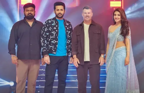 Excitement as David Warner Speaks Telugu at Robinhood Event!