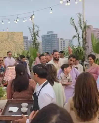 Watch Farhan Akhtar and Cricket Stars Dance at Kritika and Gaurav's Wedding Celebration