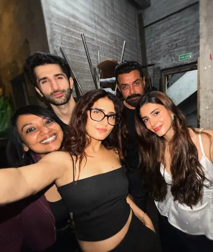 Fatima Sana Shaikh's 'Teen Kauwe' BTS: Bobby Deol, Sidhant Gupta fun