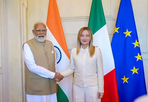 रोम में मोदी मेलोनी प्रतिनिधिमंडल स्तरीय वार्ता