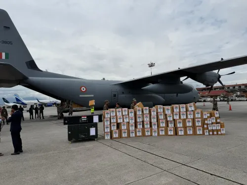 5th IAF aircraft lands in Kathmandu with rescue team, 5.5 tonnes of medicines