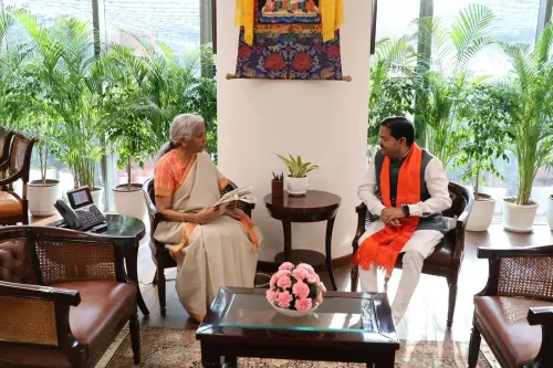 Finance Minister Sitharaman Meets MoS BL Verma