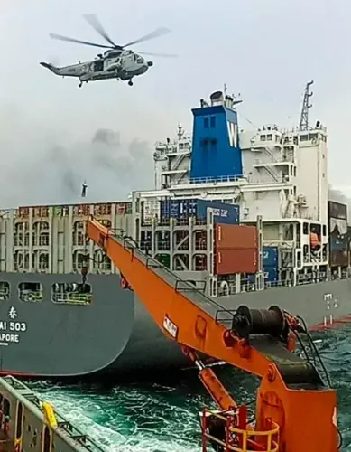 What Milestone Was Achieved in the MV Wan Hai 503 Incident?
