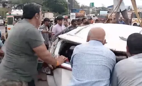 What caused the tragic car plunge into a river on the Mumbai-Goa Highway?