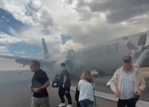 What Led to the American Airlines Flight's Landing Gear Fire at Denver Airport?