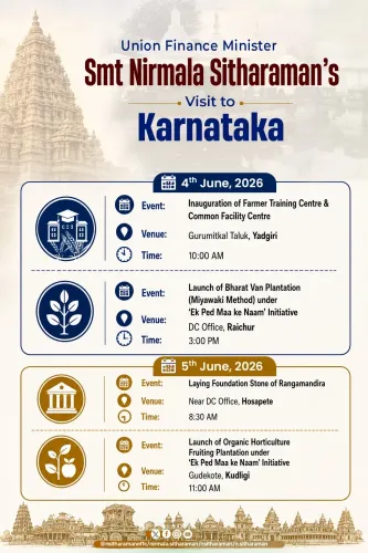 FM Nirmala Sitharaman to visit Karnataka on June 4-5