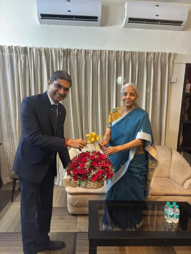 FM Sitharaman meets Indian Bank MD & CEO in Chennai
