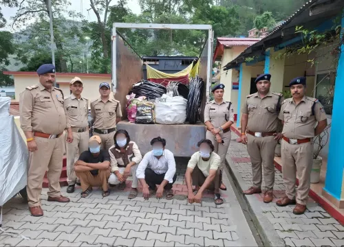 Karnaprayag power line theft: 4 UP men arrested, ₹8 lakh material recovered