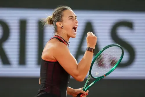 Sabalenka beats Osaka 7-5, 6-3 to reach 14th straight Grand Slam QF