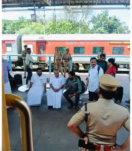 Pinarayi Vijayan at Kannur station: viral image captures CPI-M's fall