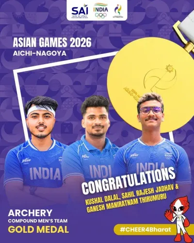 Gadkari hails India's 3rd Archery Gold at Asian Games 2026
