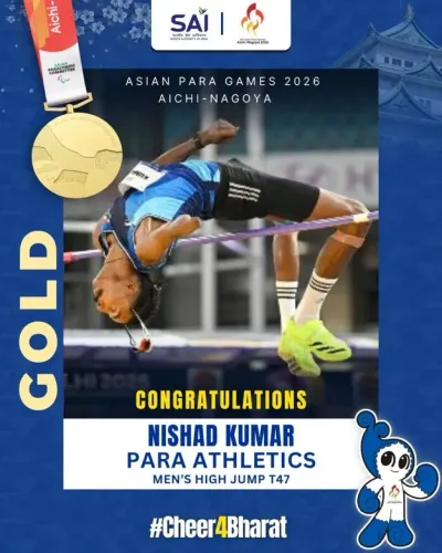 Gadkari Hails Nishad Kumar's Gold in Asian Para Games High Jump