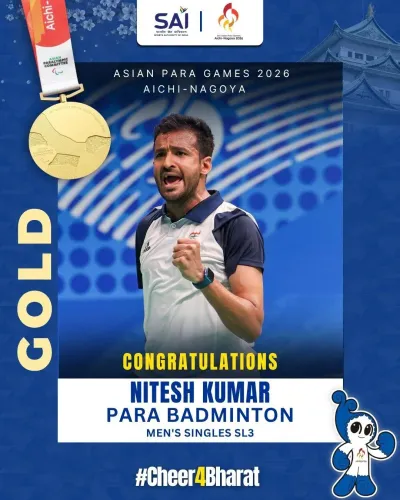 Gadkari hails Nitesh Kumar's Para Badminton gold at Asian Para Games 2026