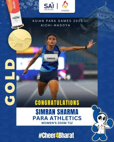 Gadkari hails Simran Sharma's Gold & Games Record in 200m T12