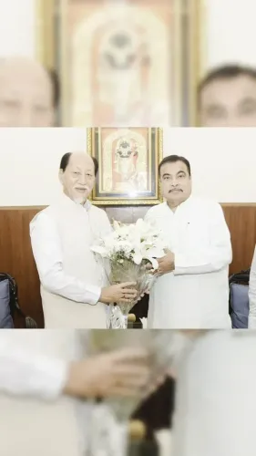 Gadkari meets Nagaland CM, DyCMs on NH progress