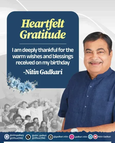 Gadkari Thanks Supporters in Brief X Post