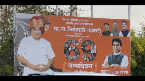 Gadkari Thanks Well-Wishers on Birthday From Nagpur