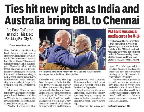 Giriraj Singh flags Big Bash, Olympics as proof of India's global rise