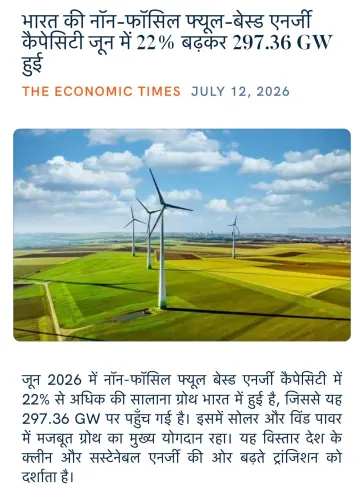 Giriraj Singh flags India's non-fossil energy capacity at 297 GW