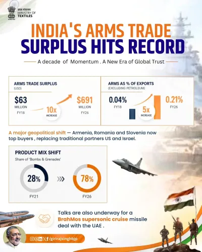 Giriraj Singh Hails Record Defence Export Surplus Under Modi