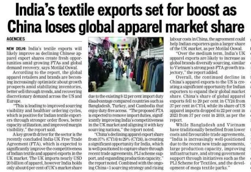 Giriraj Singh: India Textiles Gaining Global Edge