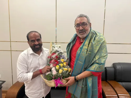 Giriraj Singh Meets Andhra Pradesh Health Minister in Courtesy Call
