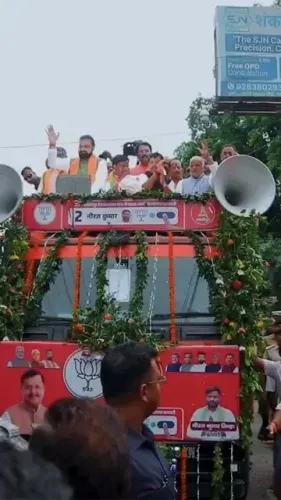 Giriraj Singh rallies for BJP in Bankipur ahead of polling