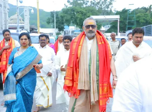 Giriraj Singh Seeks Blessings at Tirumala Venkateswara Temple