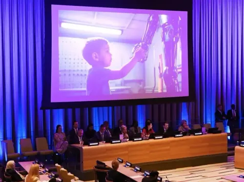 What is the Global Dialogue on AI Governance launched at the United Nations?