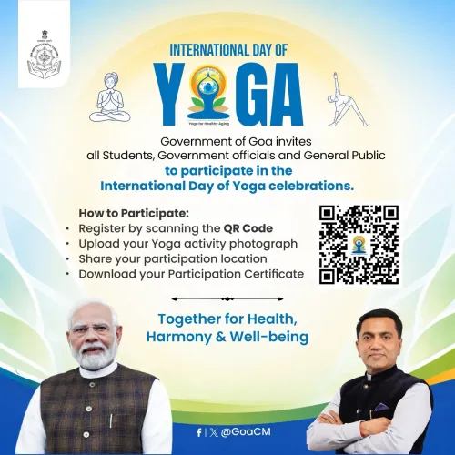 Goa CM Office Invites Students, Officials for Yoga Day 2026