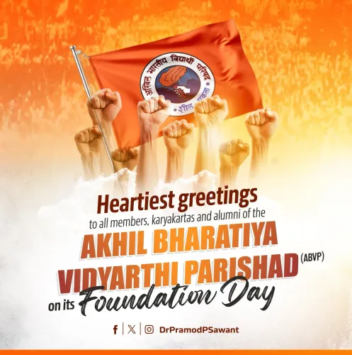 Goa CM Sawant greets ABVP on Foundation Day