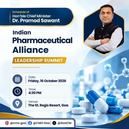Goa CM Sawant to Address Pharma Leadership Summit Oct 16