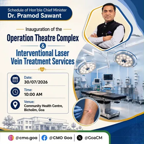 Goa CM Sawant to Inaugurate OT Complex at Bicholim CHC