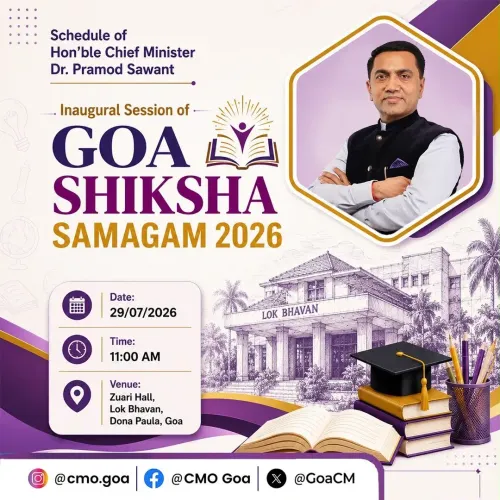 Goa CM Sawant to Inaugurate Shiksha Samagam 2026 on July 29