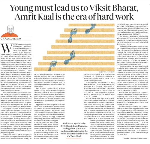 Goyal backs VP Radhakrishnan's Viksit Bharat article