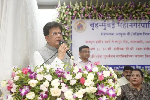 Goyal Hands Over Keys to 106 Families in Mumbai's Malvani