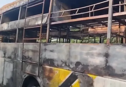 Greater Noida bus fire kills 9 on Yamuna Expressway; AC blast suspected