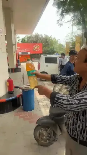 ग्रेटर नोएडा के पेट्रोल पंप पर गाड़ियों में पानी भरने का मामला, वाहन चालकों में हड़कंप