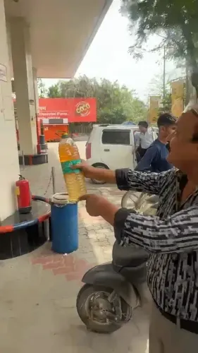 ग्रेटर नोएडा के पेट्रोल पंप पर गाड़ियों में पानी भरने का मामला, वाहन चालकों में हड़कंप