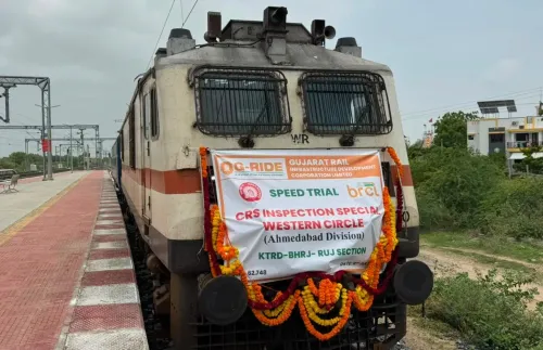 Gujarat's 63-km Katosan Road-Becharaji-Ranuj rail line clears 120 kmph speed trial
