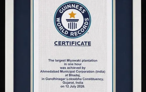 Ahmedabad sets Guinness World Record with 3.61 lakh-tree Miyawaki plantation in one hour
