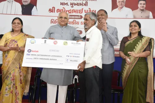 Gujarat CM honours sanitation workers, distributes welfare kits on Gandhinagar Foundation Day