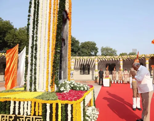 Gujarat CM Bhupendra Patel honours police martyrs at Ahmedabad memorial