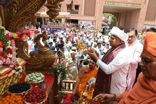 Gujarat CM Bhupendra Patel flags off two Jagannath Rath Yatras on Ashadhi Bij