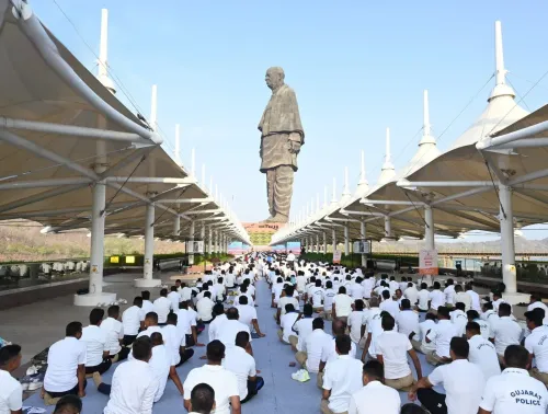 Gujarat CMO marks Yoga Day at Statue of Unity, temples, beaches