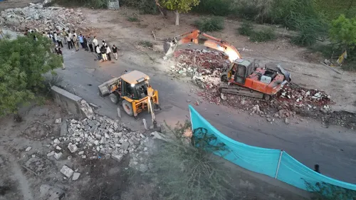 Viramgam encroachment drive clears 4,000 sq m for SH-17 widening