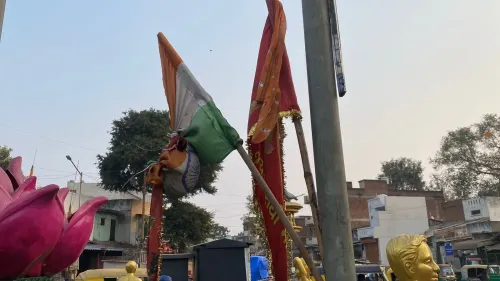 What Happened to the National Flag and Statues Near BJP MLA's Office in Ahmedabad?