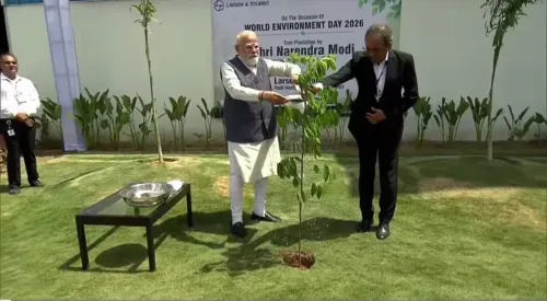 PM Modi plants sapling under 'Ek Ped Maa Ke Naam' on World Environment Day in Surat