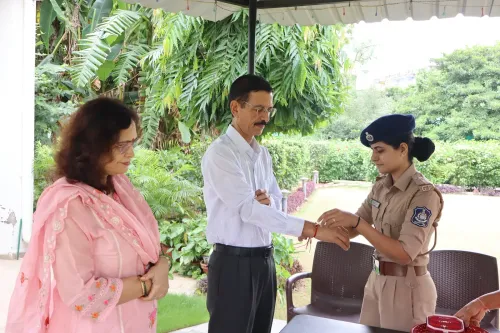 Gujarat 'She Teams' tie Rakhi to DGP Malik, visit senior citizens on Raksha Bandhan